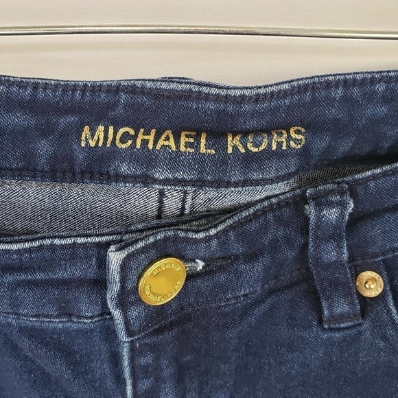 MICHAEL Kors Skinny Studded Pocket Crop Jeans Sz 4 - Picture 4 of 7
